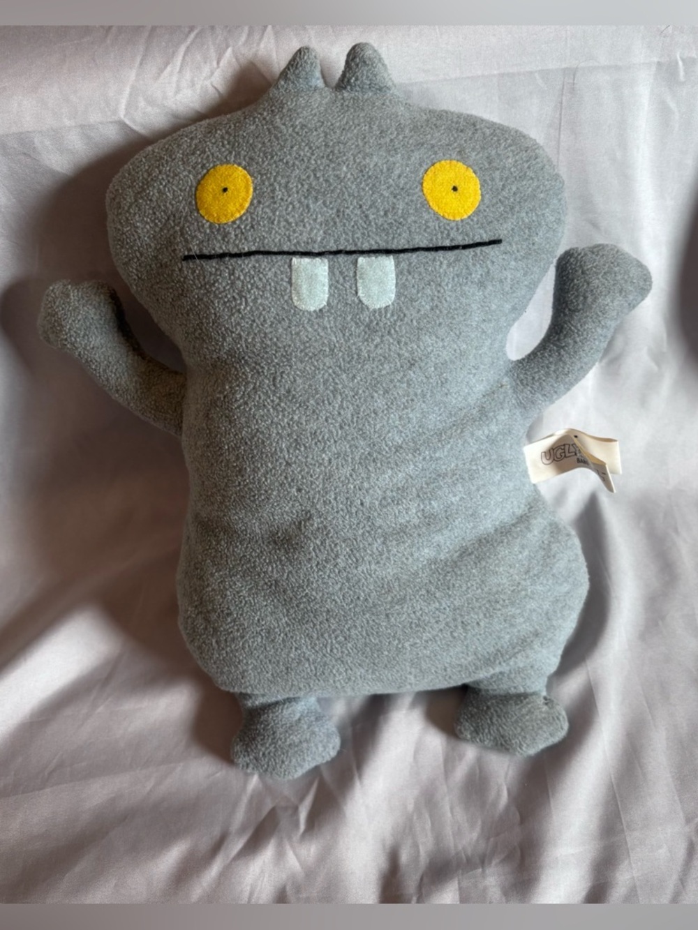 Ugly Dolls BABO Gray Yellow Eyes Buck Teeth Plush 2004 Vintage Stuffed